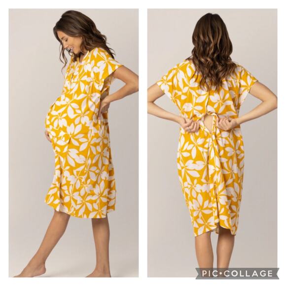 Kindred Bravely Other - Kindred Bravely Universal Labor Delivery Gown Honey Leaf Size 1X/2X